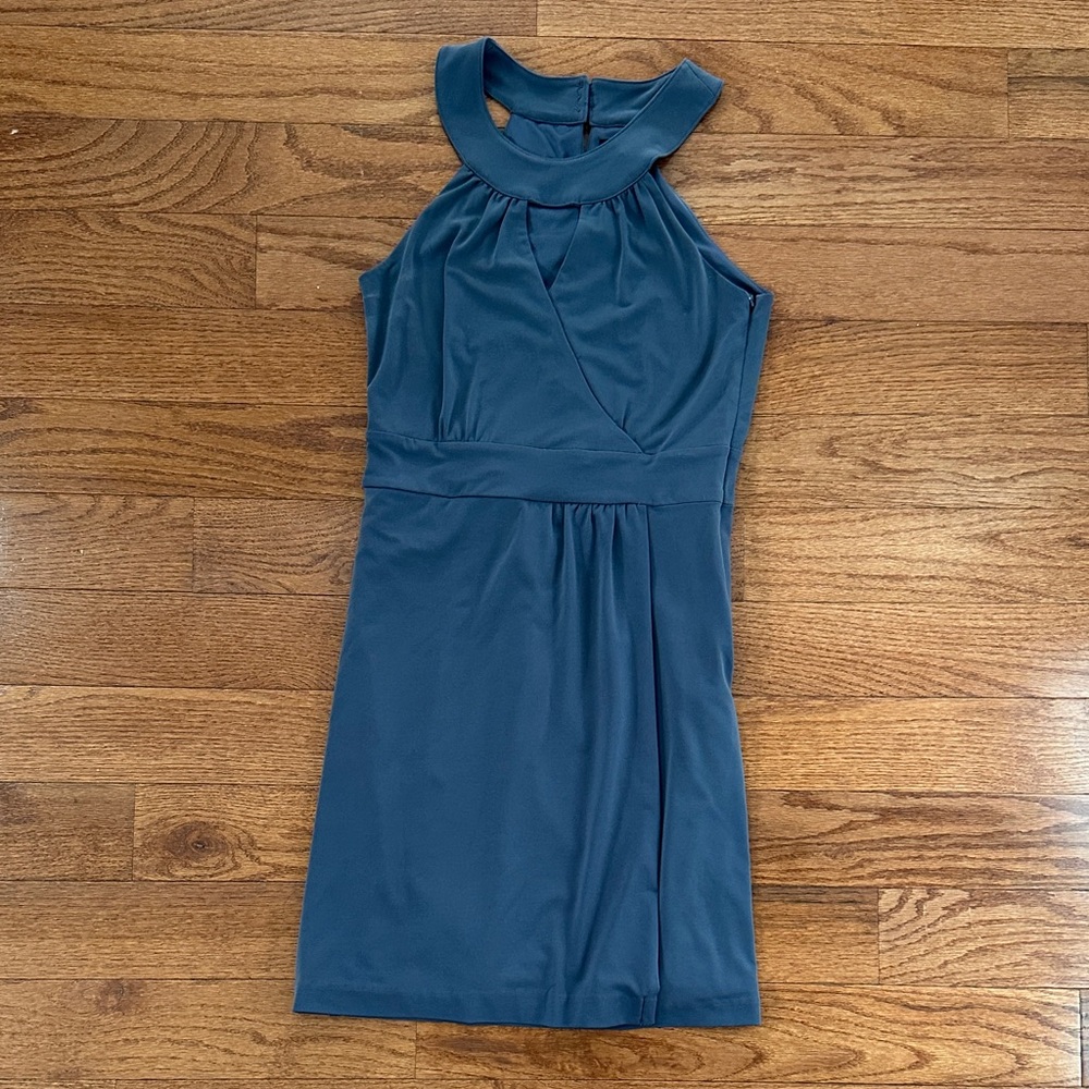 Banana Republic Dusty Blue Midi Dress